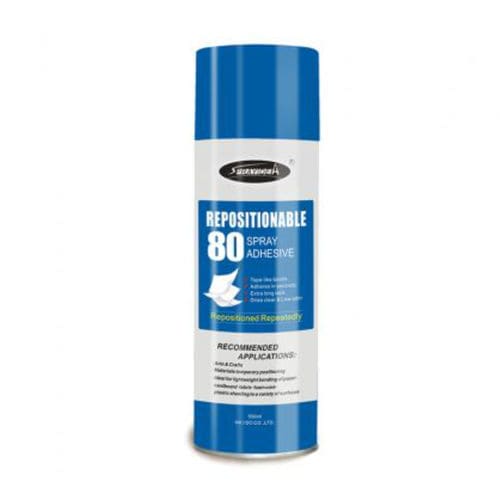 Colle caoutchouc - Sprayidea 80 - Dongguan Dayang Aerosol Chemical Technology Co., Ltd. - pour verre / pour mousse / monocomposant