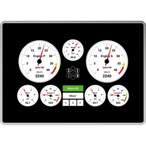 Terminal de commande de surveillance - UNS10195 - San Giorgio S.E.I.N srl - à écran tactile capacitif / encastrable / 800 x 480