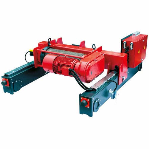 Palan électrique à câble - KM KUMSAN CRANE SYSTEMS - bipoutre / réglable / à engrenage