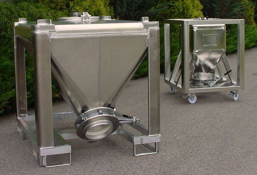 Conteneur IBC en inox - EUROBIN® - CMS Conteneurs Manutention Stockage - en aluminium / pour aliments