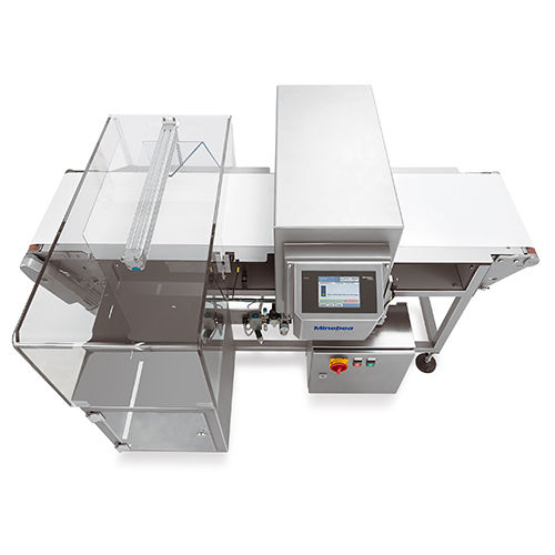 Détecteur de métaux à tunnel - Vistus - Minebea Intec GmbH - avec convoyeur / compact / pour l'industrie agroalimentaire