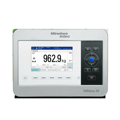 Indicateur de pesage numérique - MiNexx® M - Minebea Intec GmbH - avec écran tactile / benchtop / mural