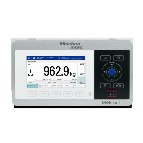 Indicateur de pesage numérique - MiNexx® C - Minebea Intec GmbH - avec écran tactile / benchtop / mural