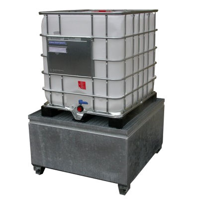Bac de rétention pour conteneur IBC - 845006635  - FIMM - en acier galvanisé / rigide