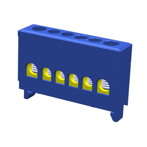 Bloc de jonction pour jeu de barres - 2990306 - Mete Enerji - à connexion à vis / de mise à la terre / isolé