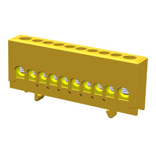 Bloc de jonction pour jeu de barres - 2990306 - Mete Enerji - à connexion à vis / de mise à la terre / isolé