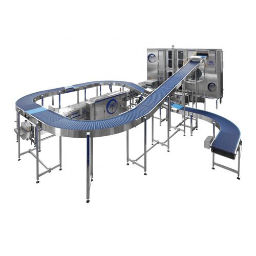 Convoyeur à bande - Navatta Group Food Processing Srl - en spirale / de refroidissement / de container