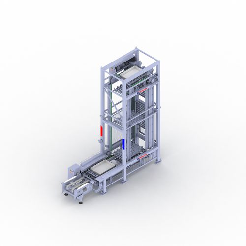 Système élévateur en acier inoxydable - PERUZA limited liability company - de paquets / de plateaux / de seau