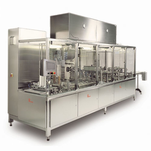 Remplisseuse operculeuse automatique - MULTILINE - Primodan A/S - pneumatique / de gobelets / de liquides