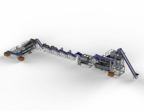 Ligne de traitement pour l'industrie agroalimentaire - Sweere - Food Processing Equipment BV - pour haricots verts