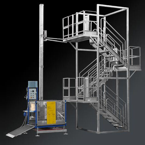 Escalier droit - Velo Acciai Srl. - en acier inoxydable