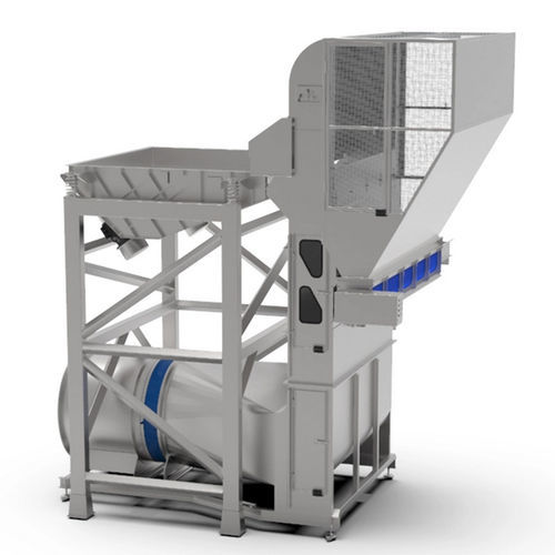 Machine de nettoyage agro-alimentaire pour légumes - Constructie Bruynooghe N.V. - à bande / à air