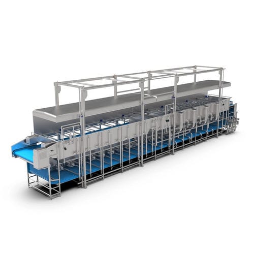 Machine à blanchir de légumes - Constructie Bruynooghe N.V. - de fruits / pour l'industrie agroalimentaire / à vapeur