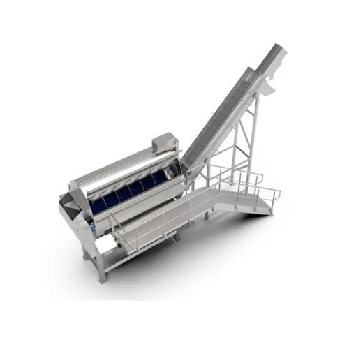 Machine à éplucher de légumes - Constructie Bruynooghe N.V. - automatique / à brosse / en acier inoxydable