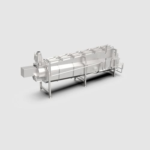Machine de décongélation à vapeur - Constructie Bruynooghe N.V. - pour fruits et légumes / en ligne / pour l'industrie agroalimentaire