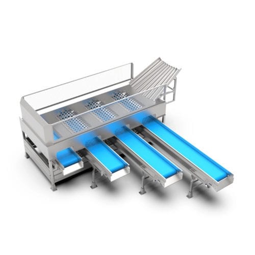 Calibreur pour produits alimentaires - Constructie Bruynooghe N.V. - à tambour / à rouleaux / à bande