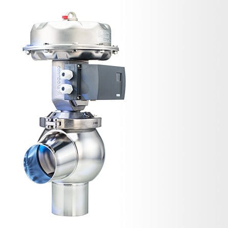 Vanne de contrôle - R - Evoguard GmbH - à clapet / pneumatique / pour l'eau