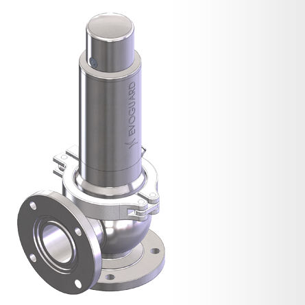 Soupape de sécurité en acier inoxydable - P - Evoguard GmbH - à gaz / à air / pour réservoir