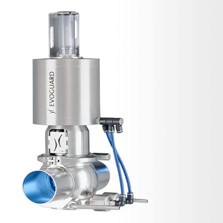 Vanne à clapet - D - Evoguard GmbH - pneumatique / antimélange / pour liquides alimentaires et boissons