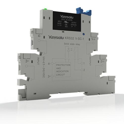Relais statique 24 Vcc - KS32(DC) - Xiamen Jinxinrong Electronics Co., Ltd. - 12 Vcc / 60 Vcc / sur rail DIN