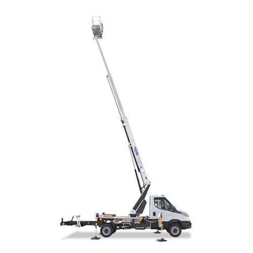 Nacelle télescopique montée sur camion - B-LIFT 18 - cte - thermique / pour usage extérieur / pour applications multiples