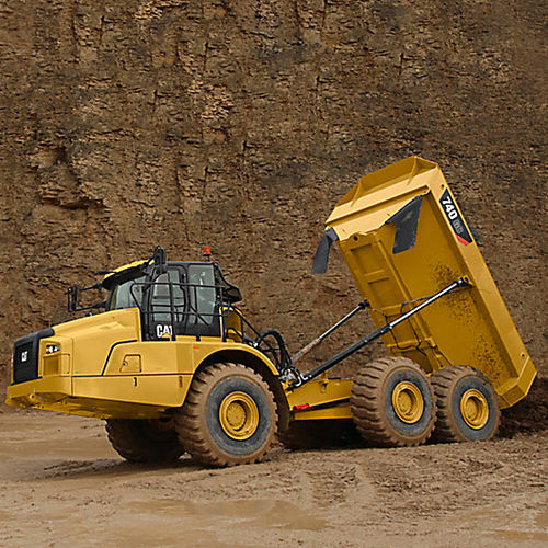 Tombereau articulé - 740 GC - Caterpillar Equipment - diesel / pour chantier