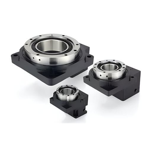 Table rotative à roulements à rouleaux croisés - HRTA series - Nanotec Electronic GmbH & Co. KG - entraînée par moteur / horizontale / creuse