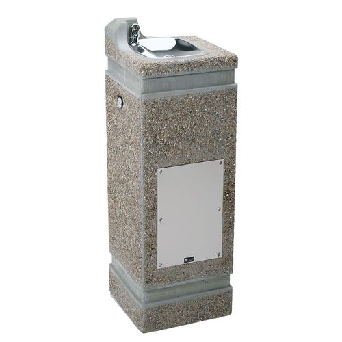 Distributeur d'eau sur pied - 3121 - Haws Corporation - en inox / d'extérieur / en béton