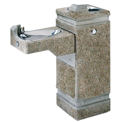 Distributeur d'eau sur pied - 3150 - Haws Corporation - en inox / d'extérieur / pour réseau d'eau