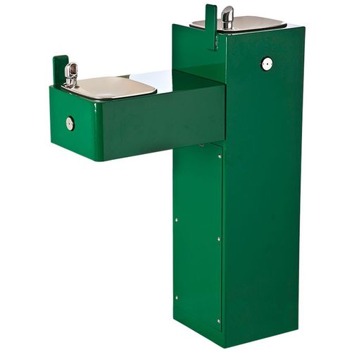 Distributeur d'eau en inox - 3300 - Haws Corporation - sur pied / d'extérieur