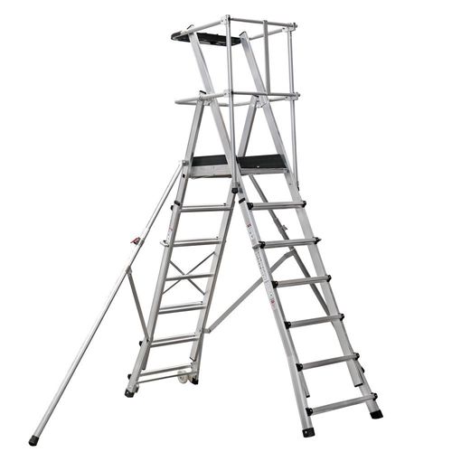 Échelle en aluminium - AO134  - CAGSAN  LADDERS - télescopique / à plate-forme / de sécurité