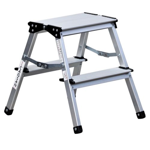 Escabeau en aluminium - OL  - CAGSAN  LADDERS - à marches rivetées