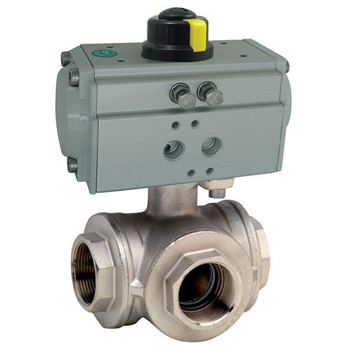 Vanne à boisseau sphérique - 950349 series - TUNING Fluid Solutions SARL - à commande pneumatique / pour gaz / filetée