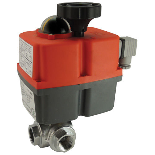 Vanne à boisseau sphérique - 970349 series - TUNING Fluid Solutions SARL - à commande électrique / pour applications industrielles / en laiton nickelé
