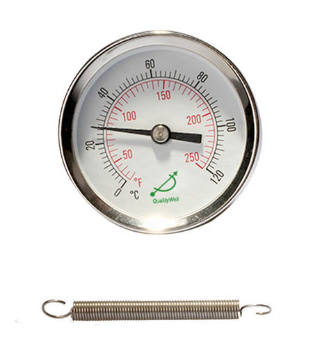 Thermomètre bimétallique - ST221SS-2 - Shanghai QualityWell industrial CO.,LTD. - analogique / pour montage en surface / industriel
