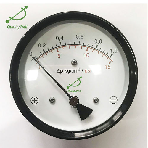 Manomètre différentiel - DX10 - Shanghai QualityWell industrial CO.,LTD. - à cadran / en acier inoxydable / pour gaz