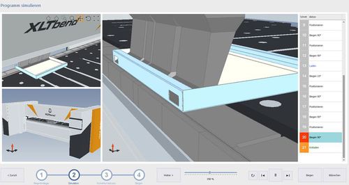 Logiciel de simulation - XLTbend  - RAS Reinhardt Maschinenbau GmbH - de réseau / de machine / 3D
