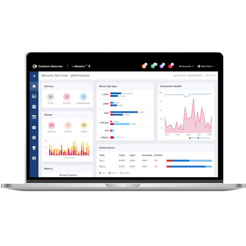 Logiciel de supervision - cnMaestro X - Cambium Networks - de gestion et de configuration de réseau / de gestion du cycle de vie / de tableau de bord