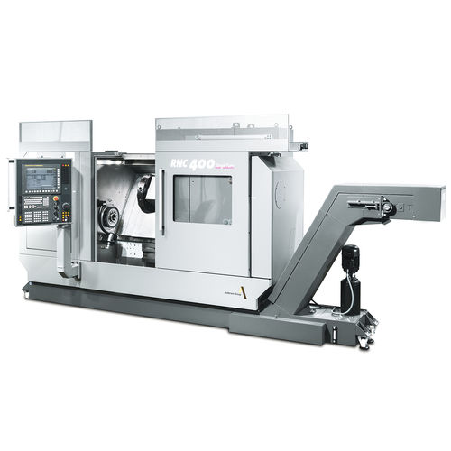 Machine de tournage CNC - RNC 400 - Monforts Werkzeugmaschinen GmbH & Co. KG - hydrostatique / à banc incliné