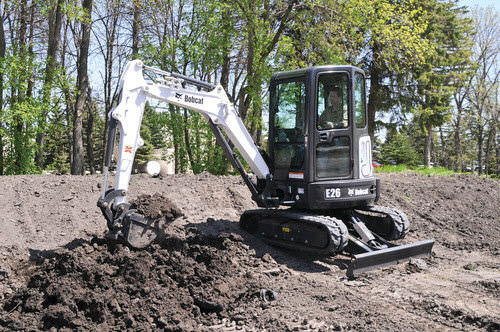 Mini pelle - E26 - BOBCAT - sur chenilles / Tier 4 final / pour chantier de construction