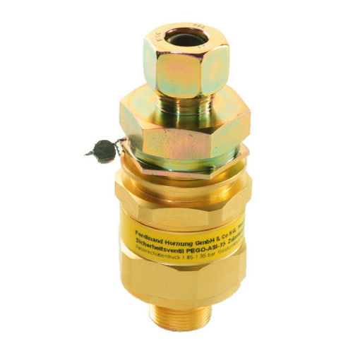 Soupape de sécurité pour gaz - Asi 35 - Hornung GmbH - DIN / en laiton / à piston