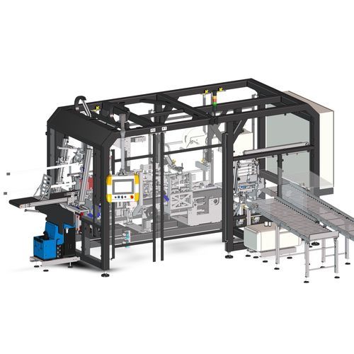 Encaisseuse latérale - MG Tech - totalement automatique / pour boîtes / pour l'industrie agroalimentaire