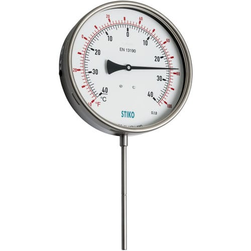 Thermomètre bimétallique - TXR063XA - STIKO - analogique / à insertion / fixe