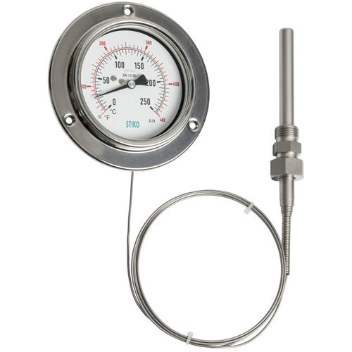 Thermomètre à dilatation de gaz à capillaire - TXC063XA - STIKO - analogique / à visser