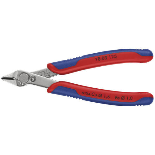 Pince coupante - 78 03 125 - KNIPEX - pour fils / pour l'électronique / en acier