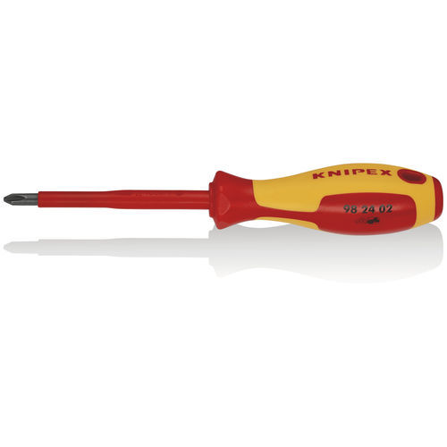 Tournevis isolé - 98 24 02 - KNIPEX - Phillips / en acier / en chrome