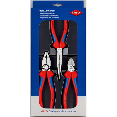 Jeu de pinces coupant - 00 20 11 - KNIPEX - universel / à bec fin