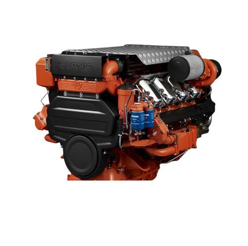 Moteur diesel - DI16 075M - SCANIA Industrial & Marine Engines - à 8 cylindres / turbo / marin
