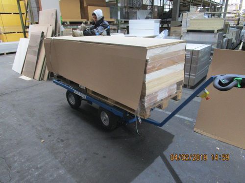 Chariot sur batterie - ErgoMover GO XL low - GMV Handling A/S - de transport / en métal / lit