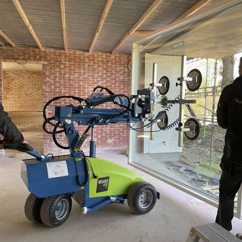 Robot de pose de vitrage automoteur - Winlet 400-TL-DHB-HS-HR MAC - GMV Handling A/S